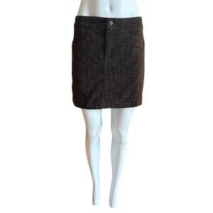 Vineyard Vines womens Brown Corduroy Mini Skirt Size 8